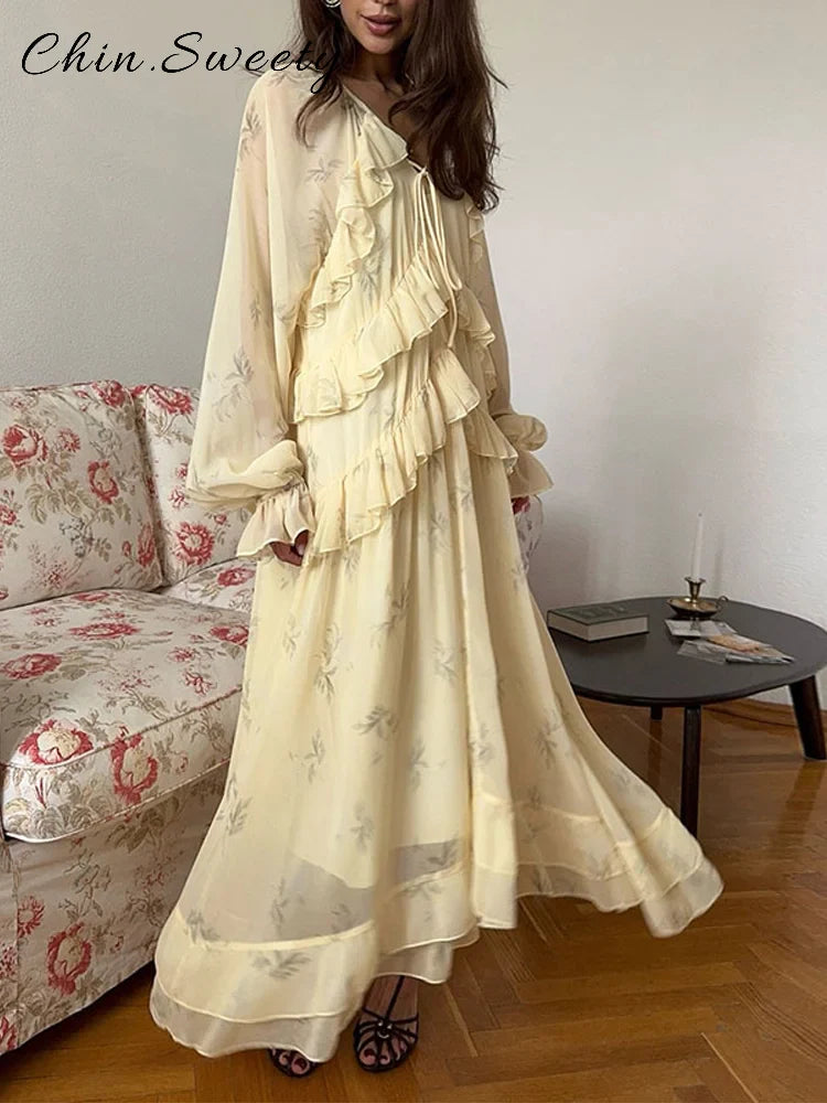 Delilah - Airy Ruffled Dress