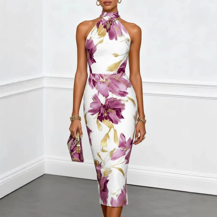 Denise - Silky Floral Dress