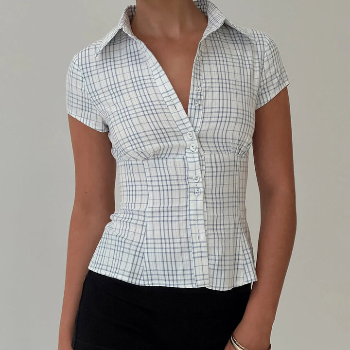 Genevieve - Tailored Cotton Blouse