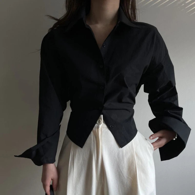 Gemma - Sleek Satin Blouse