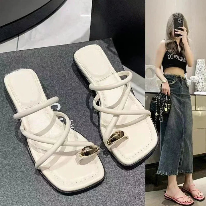 Frances - Sleek Leather Sandals