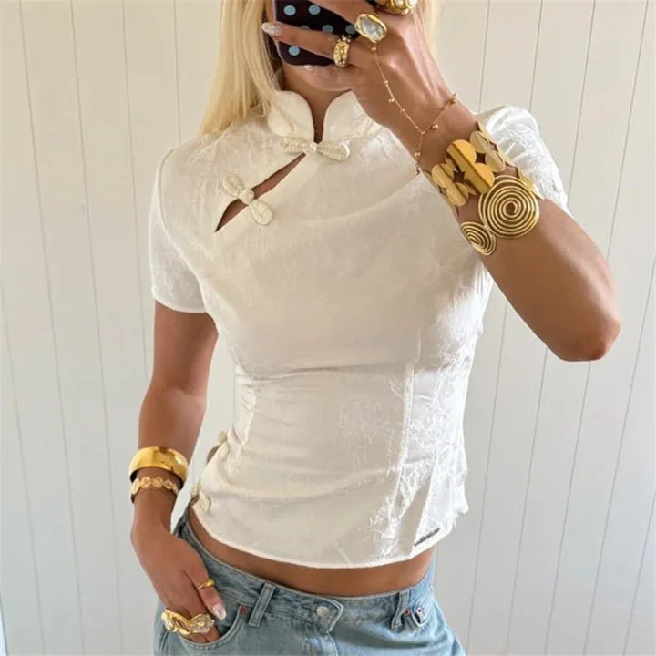 Josie - Silky Fitted Blouse