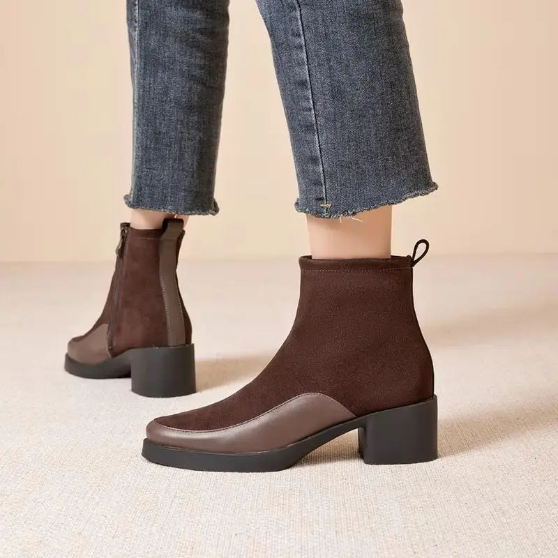 Jamie - Sleek Matte Ankle Boots