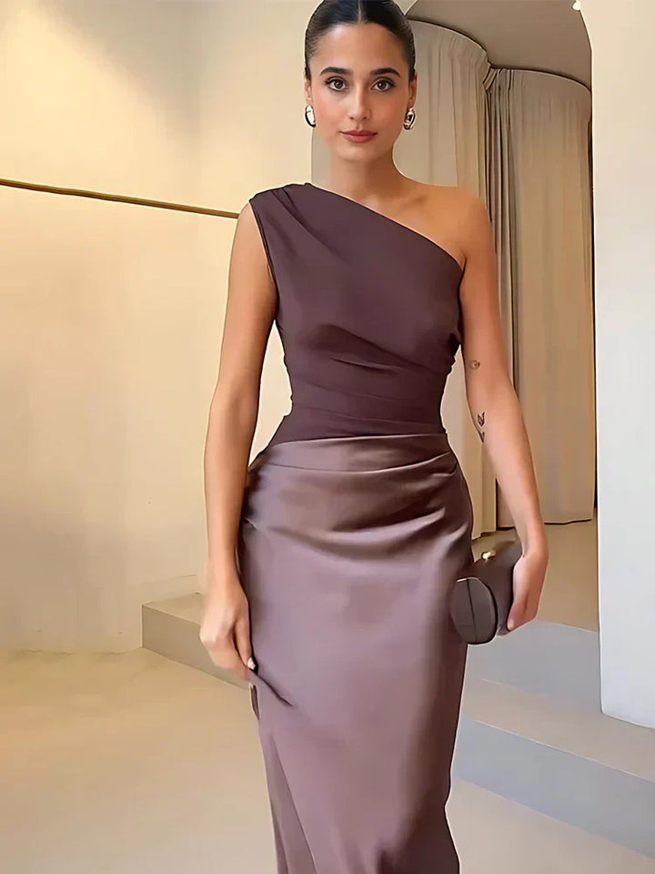 Umara - Silky Satin Dress