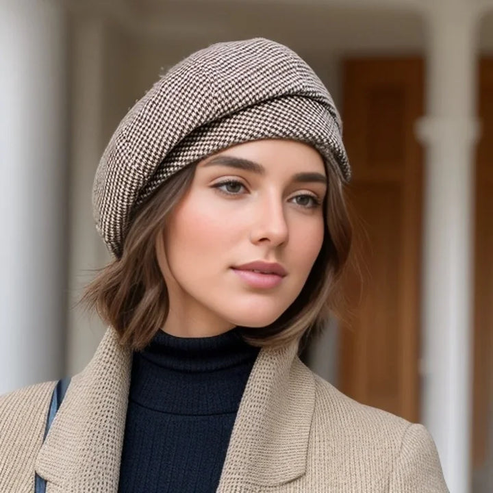 Polly - Chic Checked Beret