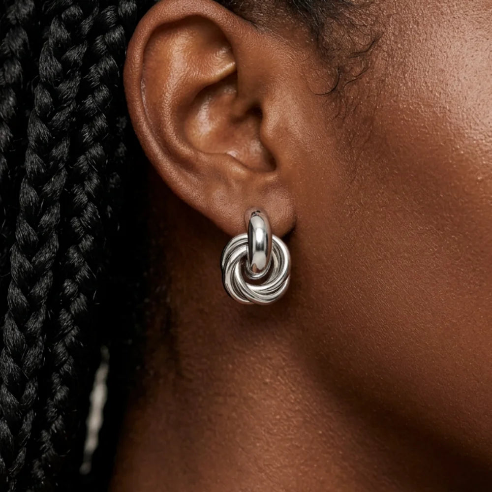 Xandra - Glossy Sculptural Hoops