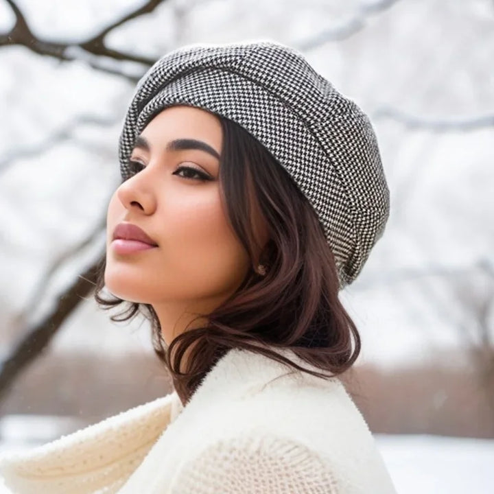Polly - Chic Checked Beret