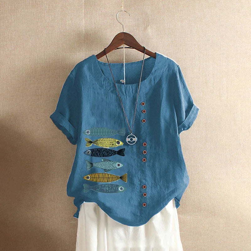Naomi - Soft Linen Blouse