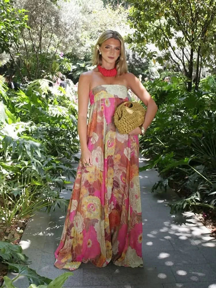 Zaneta - Airy Floral Maxi Dress