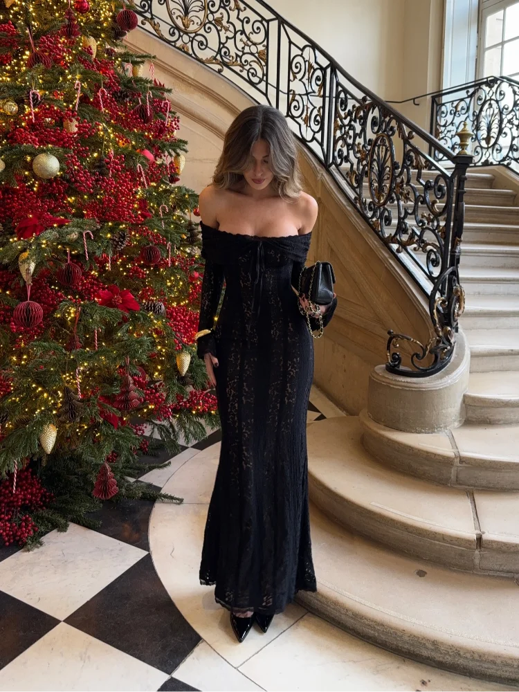 Hannah - Elegant Lace Maxi Dress