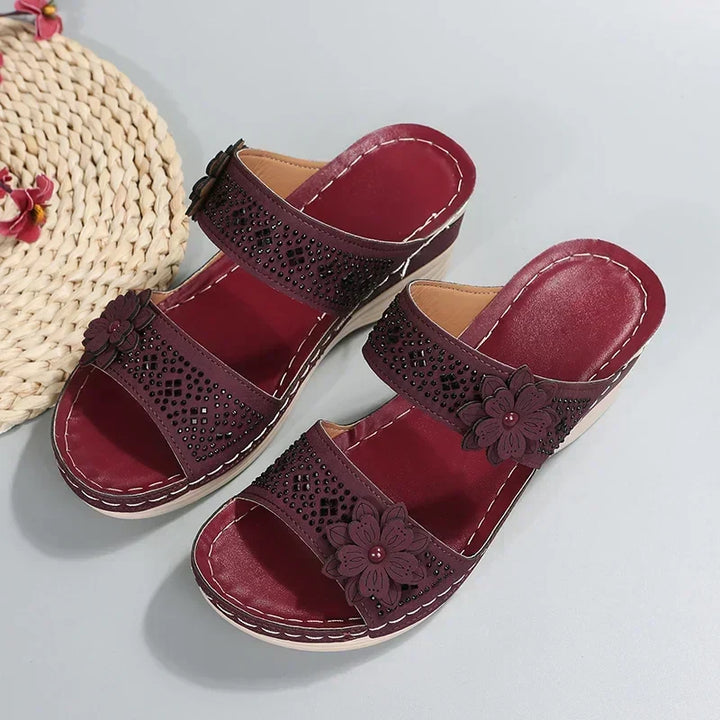 Gina - Cozy Wedge Sandal