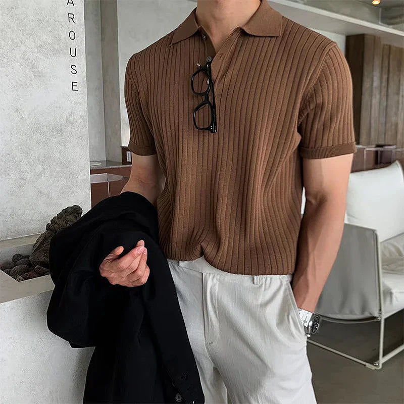 Ivan - Sleek Ribbed Polo