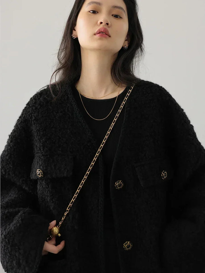 Grace - Textured Elegance Coat