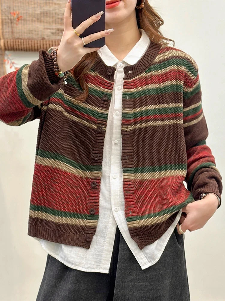 Meredith - Cozy Striped Sweater