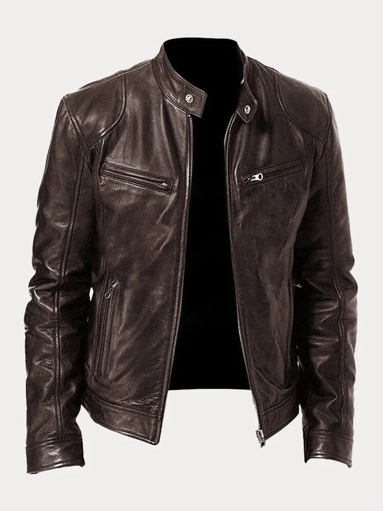 Clayton - Sleek Leather Jacket