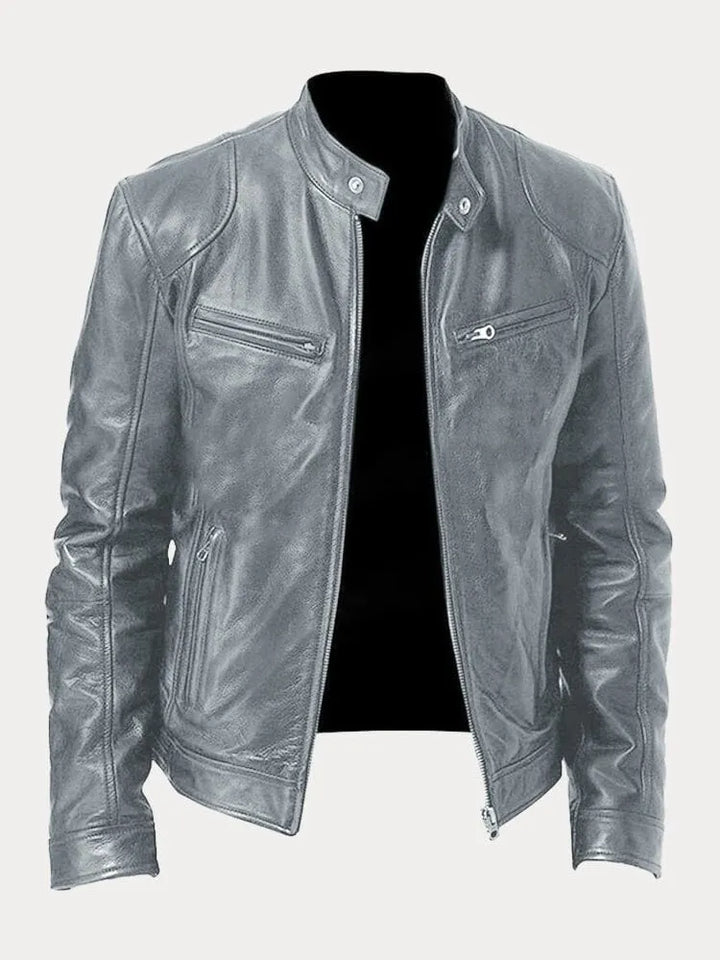 Clayton - Sleek Leather Jacket
