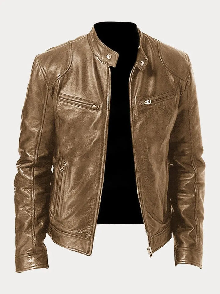 Clayton - Sleek Leather Jacket