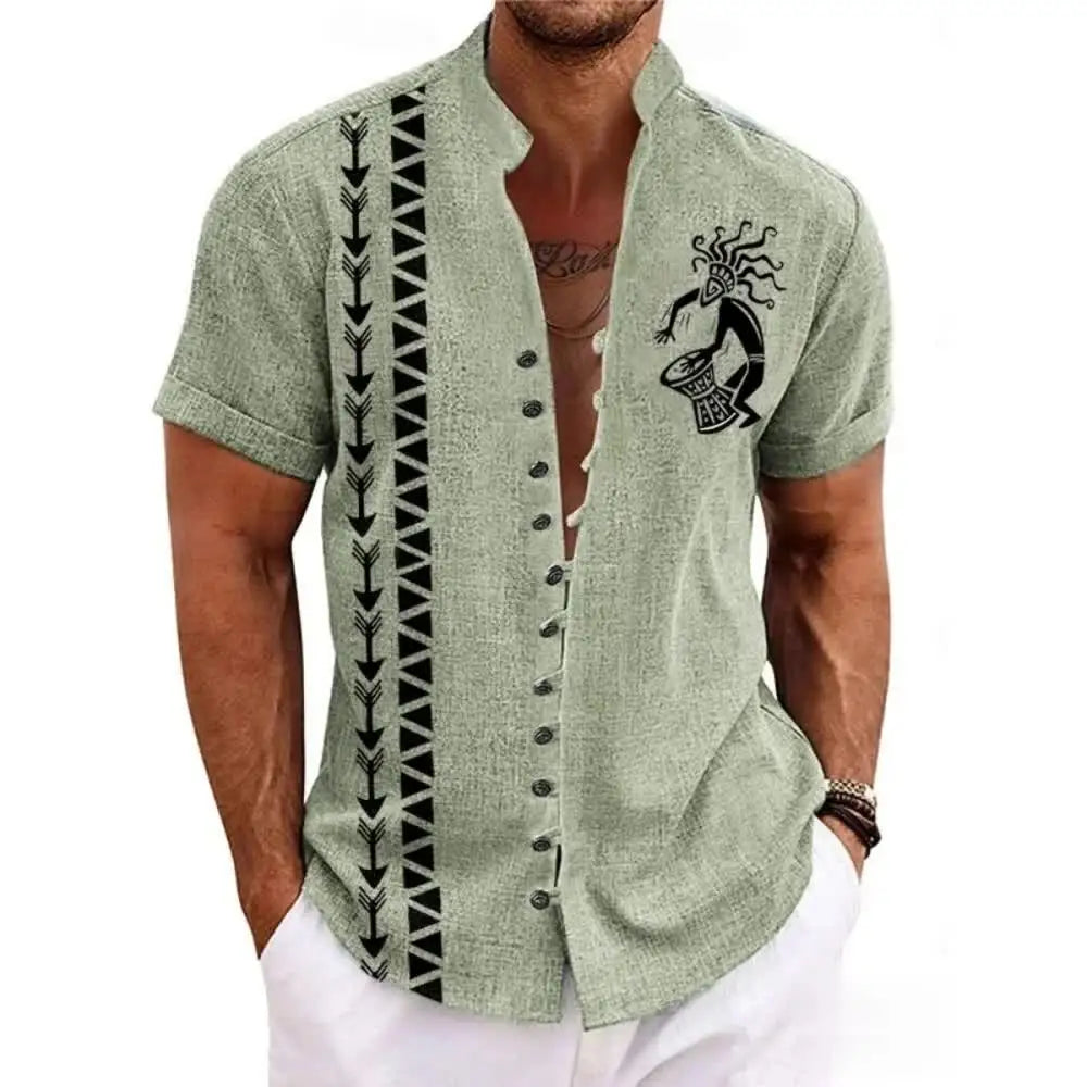Chad - Rustic Linen Shirt