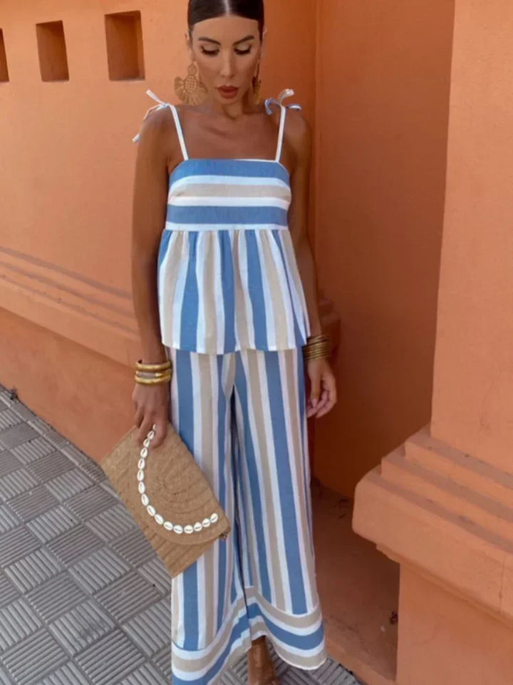 Monica - Breezy Striped Set