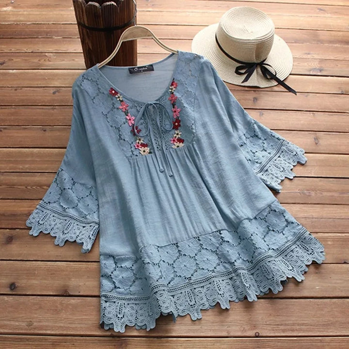 Priscilla - Elegant Lace Blouse