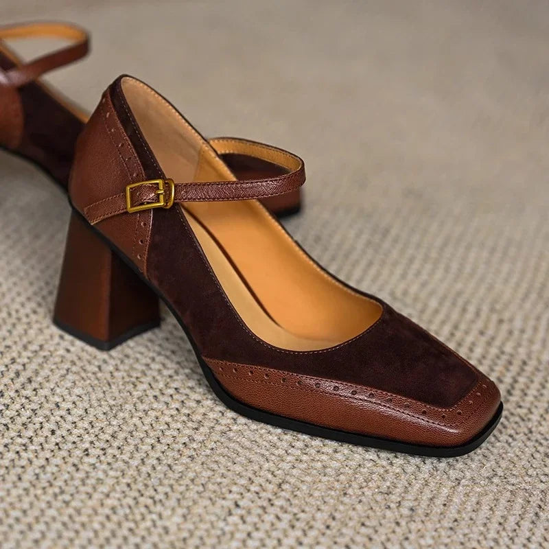 Flora - Chic Block Heel Pumps