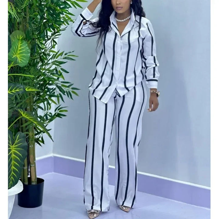 Lauren - Elegant Striped Set