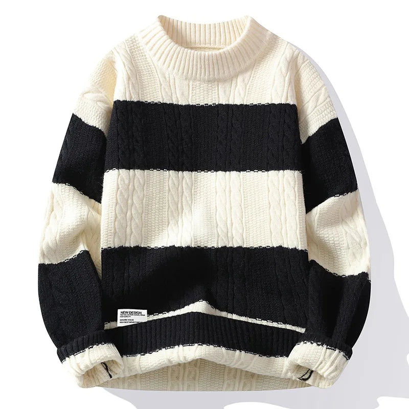 Zeke - Cozy Striped Sweater