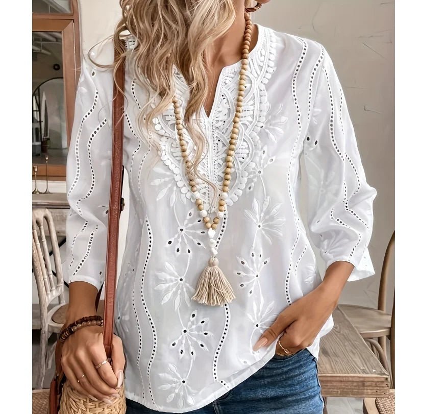 Flora - Breezy Silk Blouse