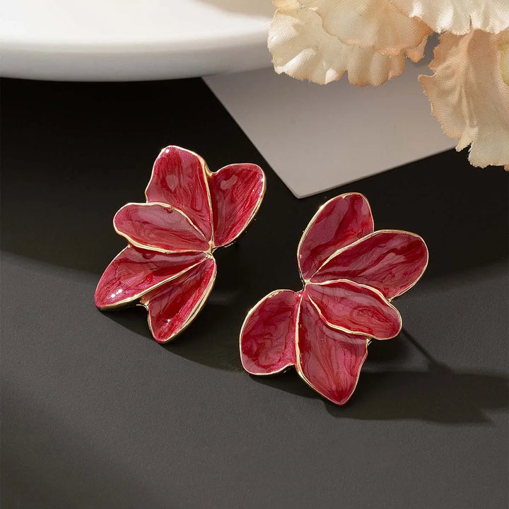 Maisie - Glossy Floral Earrings