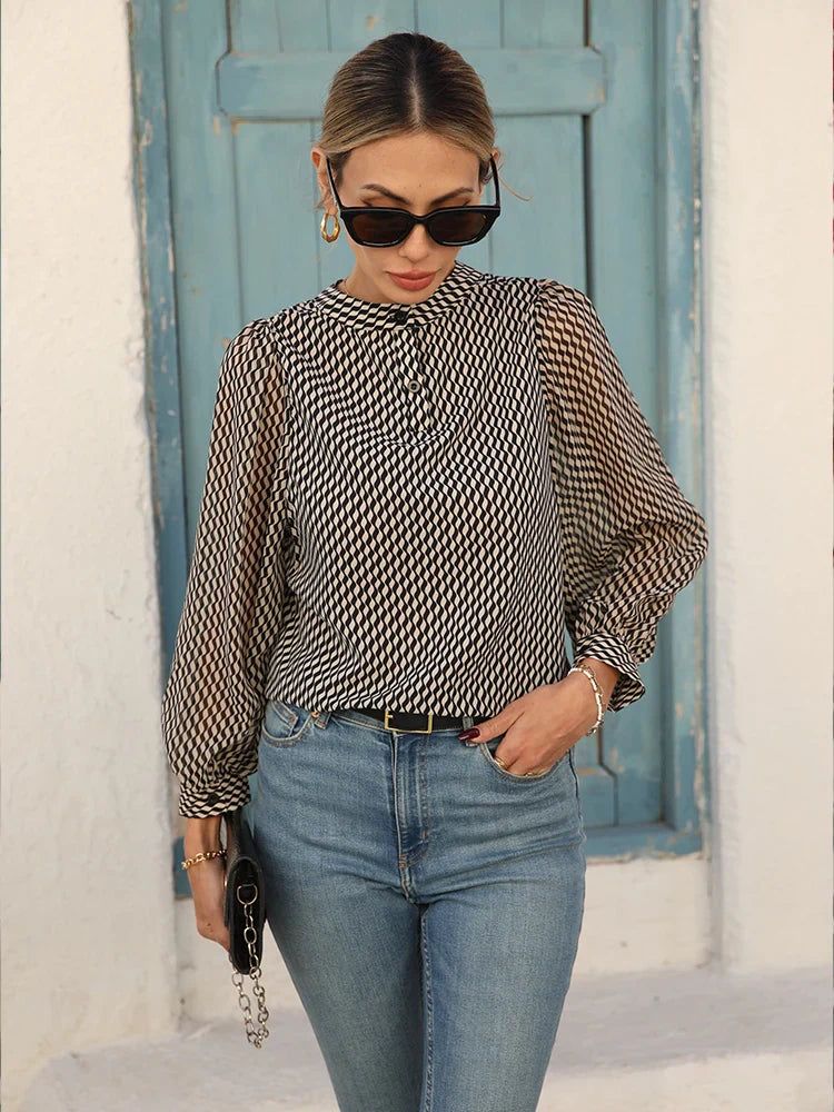 Yesenia - Airy Sheer Blouse