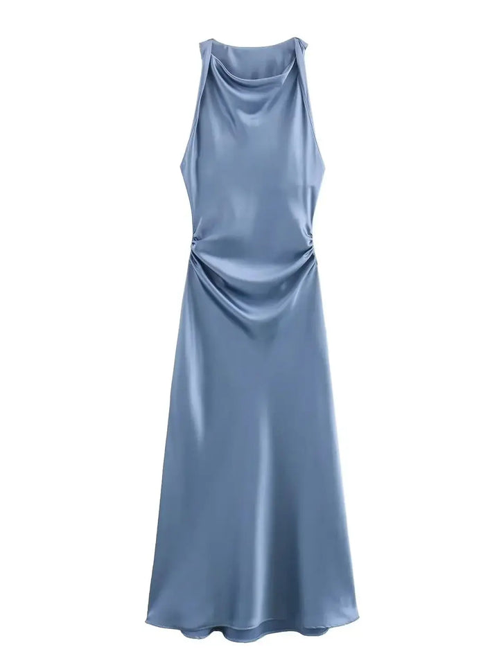 Thea - Silky Satin Dress
