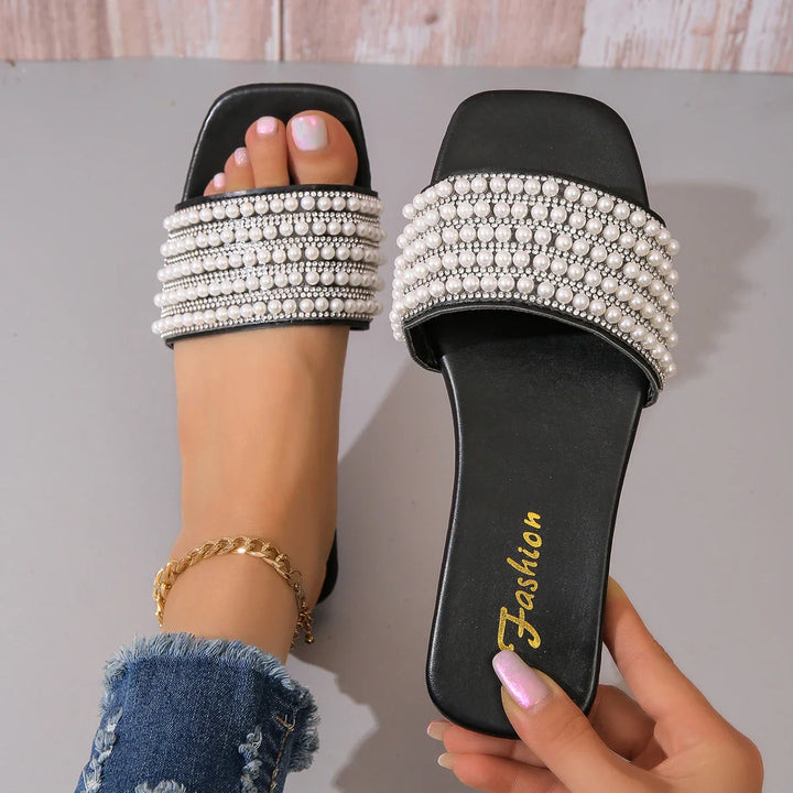 Polly - Luxurious Pearl Sandals