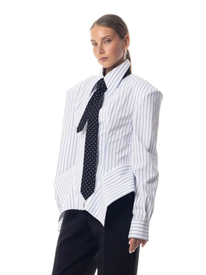 Delaney - Structured Cotton Blouse