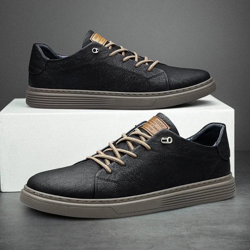 Xavien - Sturdy Leather Sneakers