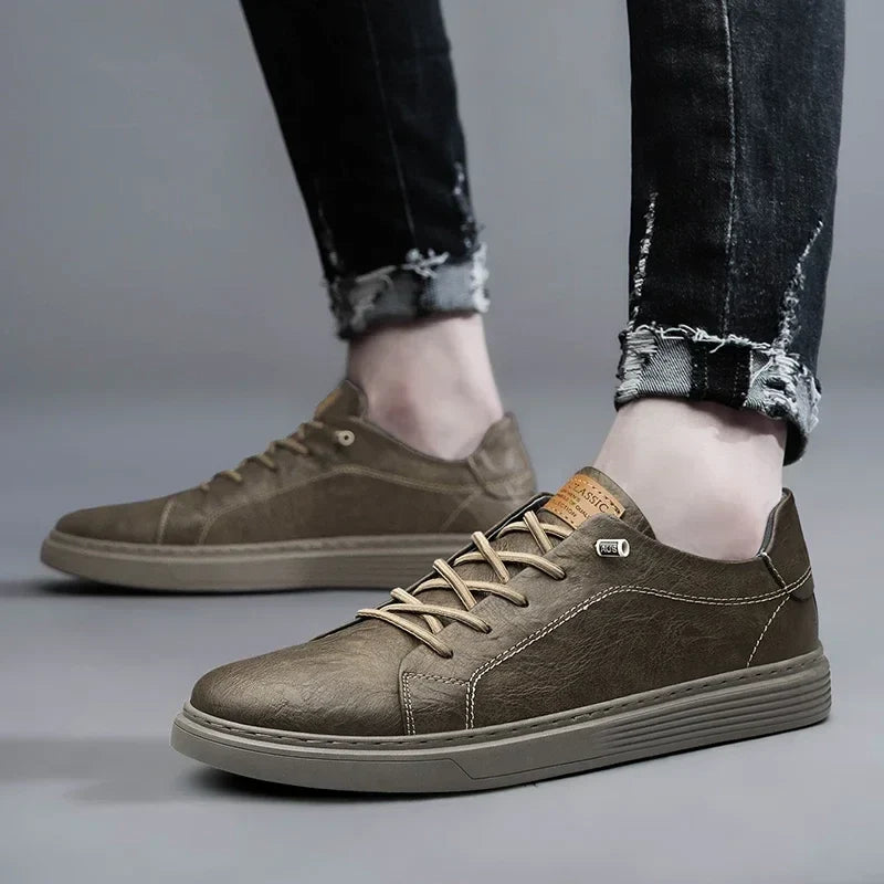 Xavien - Sturdy Leather Sneakers