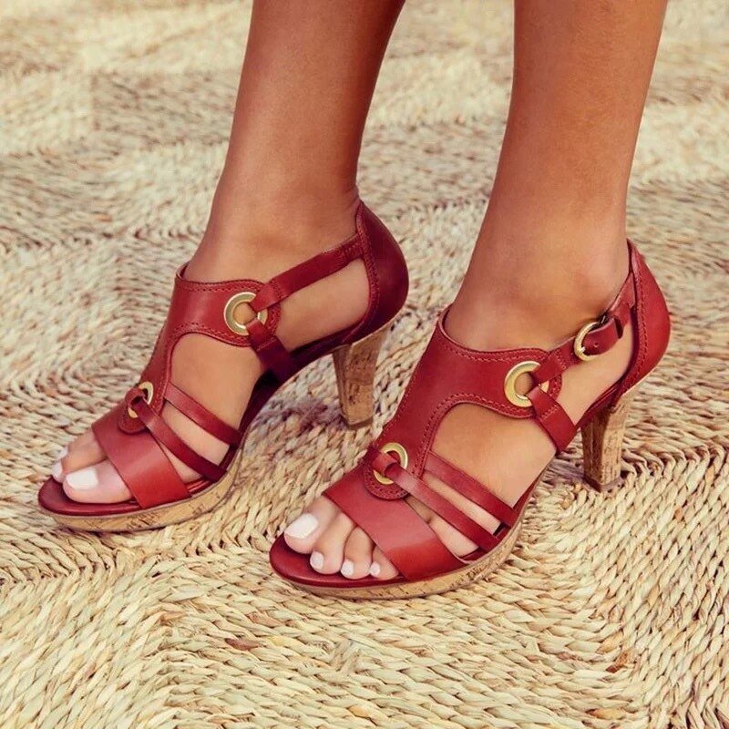 Wilda - Polished Strappy Sandals