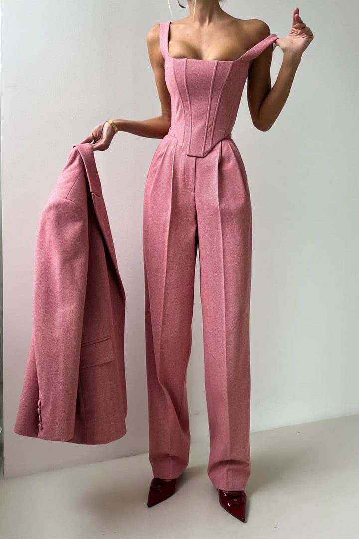 Rosalie - Tailored Herringbone Blazer