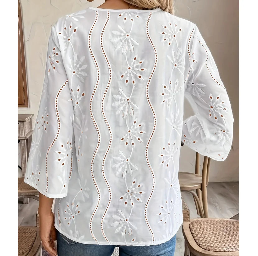 Flora - Breezy Silk Blouse