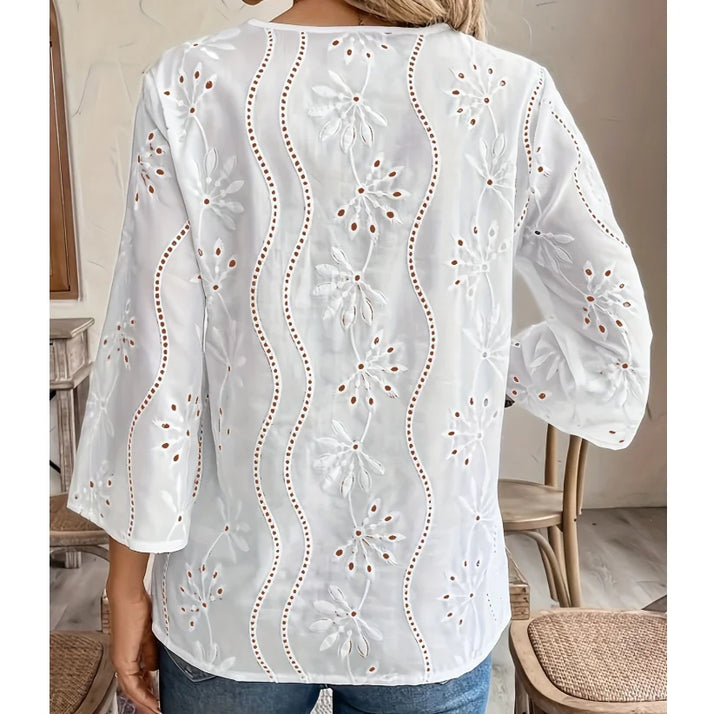 Flora - Breezy Silk Blouse