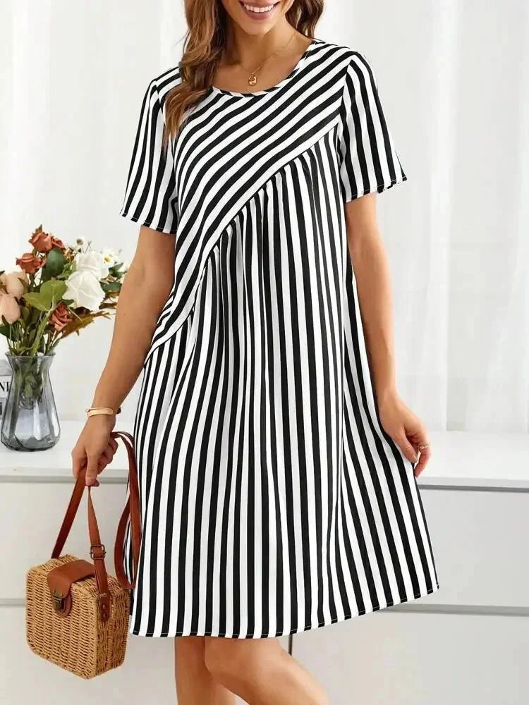 Chloe - Soft Stripe Dress