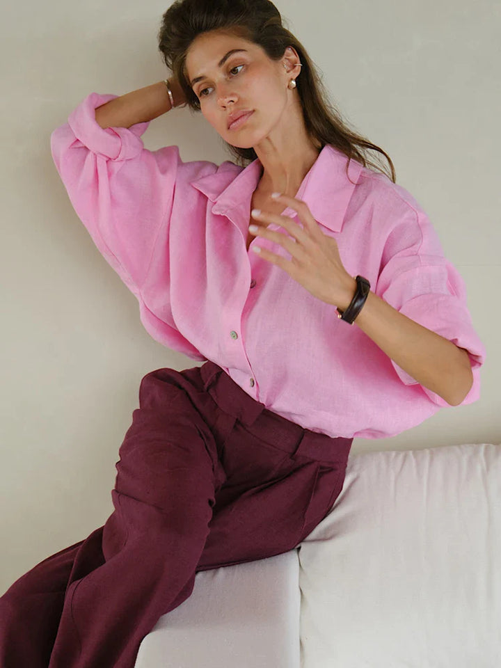 Aria - Relaxed Linen Blouse