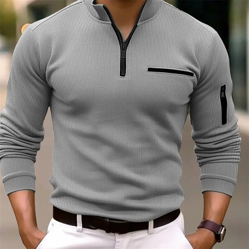 Bram - Sleek Ribbed Polo