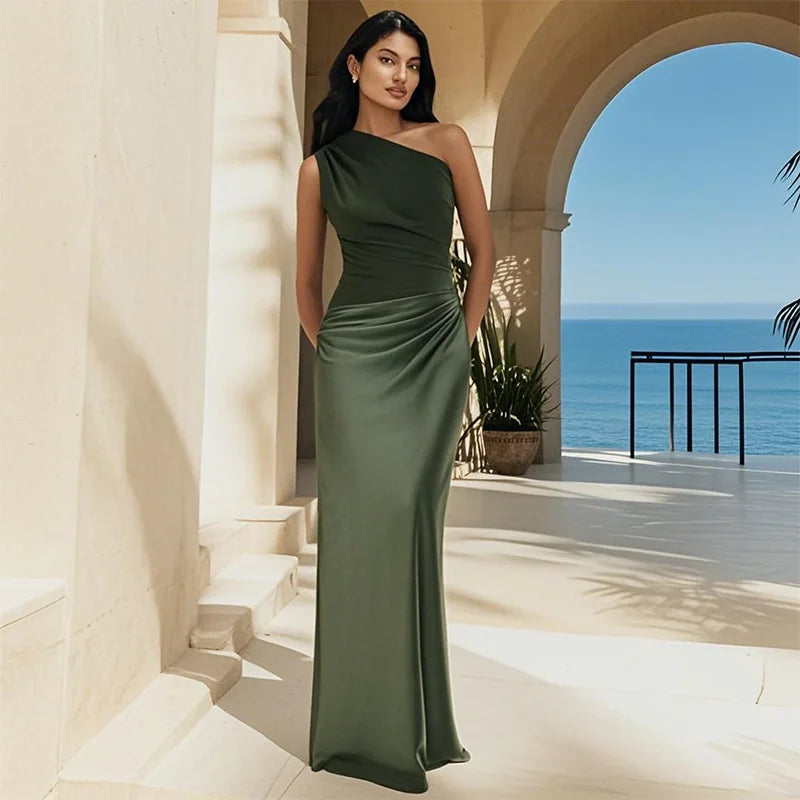 Umara - Silky Satin Dress