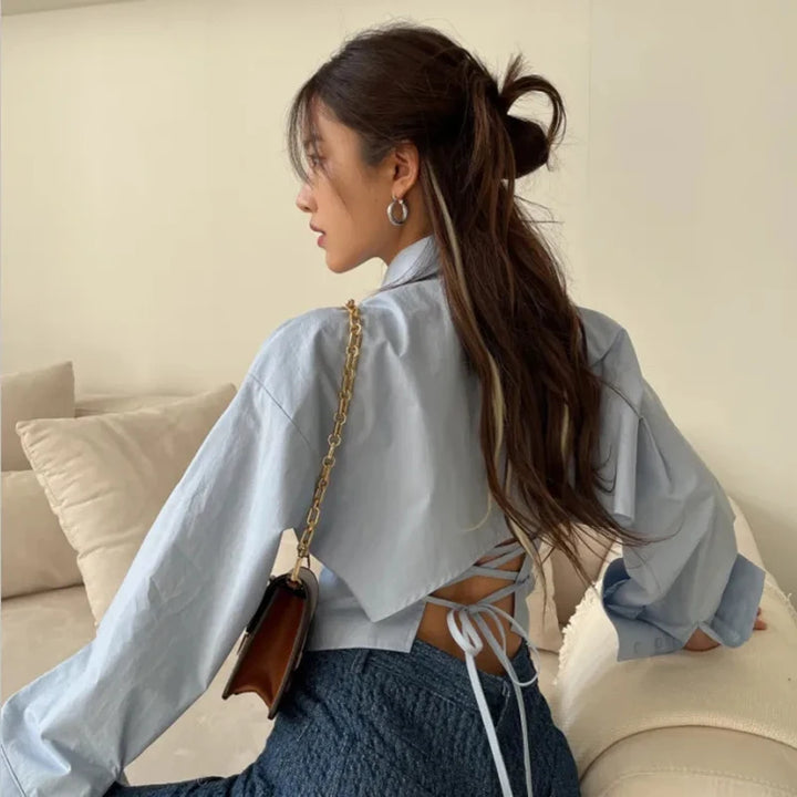 Gemma - Sleek Satin Blouse