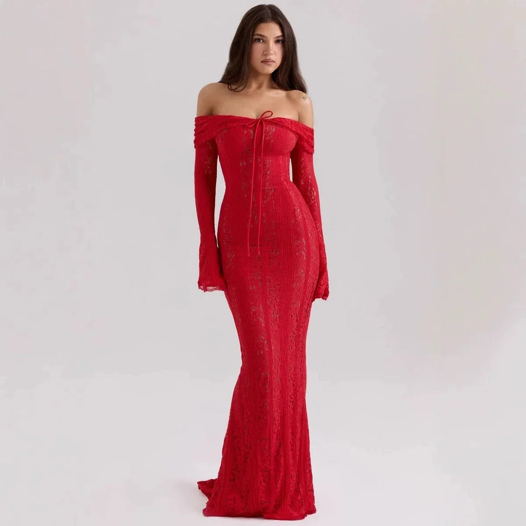 Hannah - Elegant Lace Maxi Dress