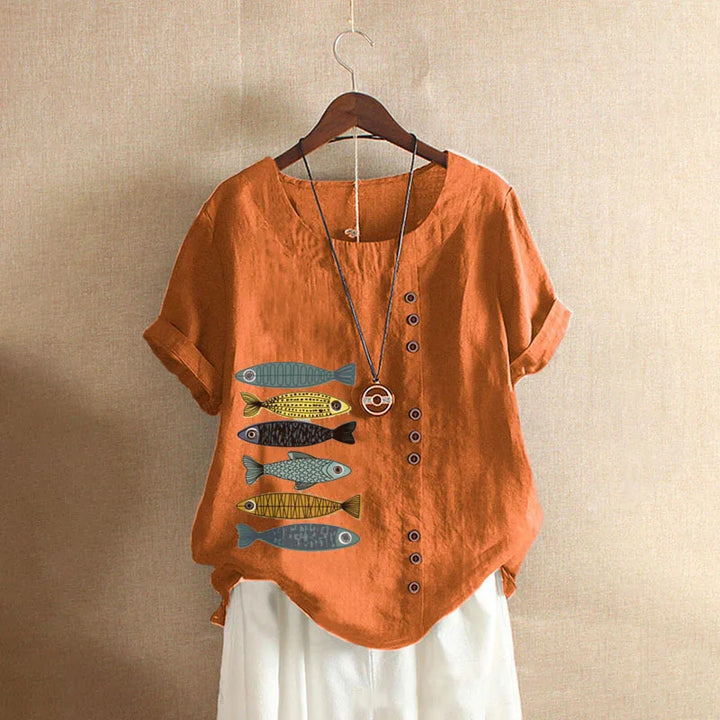 Naomi - Soft Linen Blouse