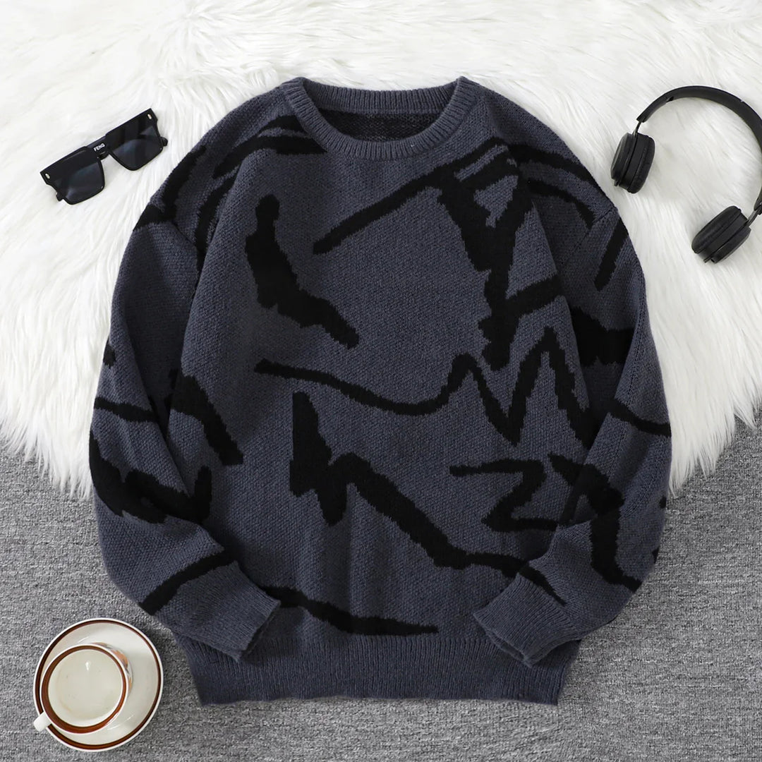 Clinton - Cozy Abstract Sweater