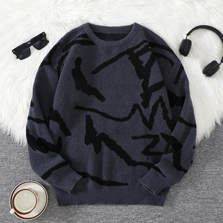 Clinton - Cozy Abstract Sweater