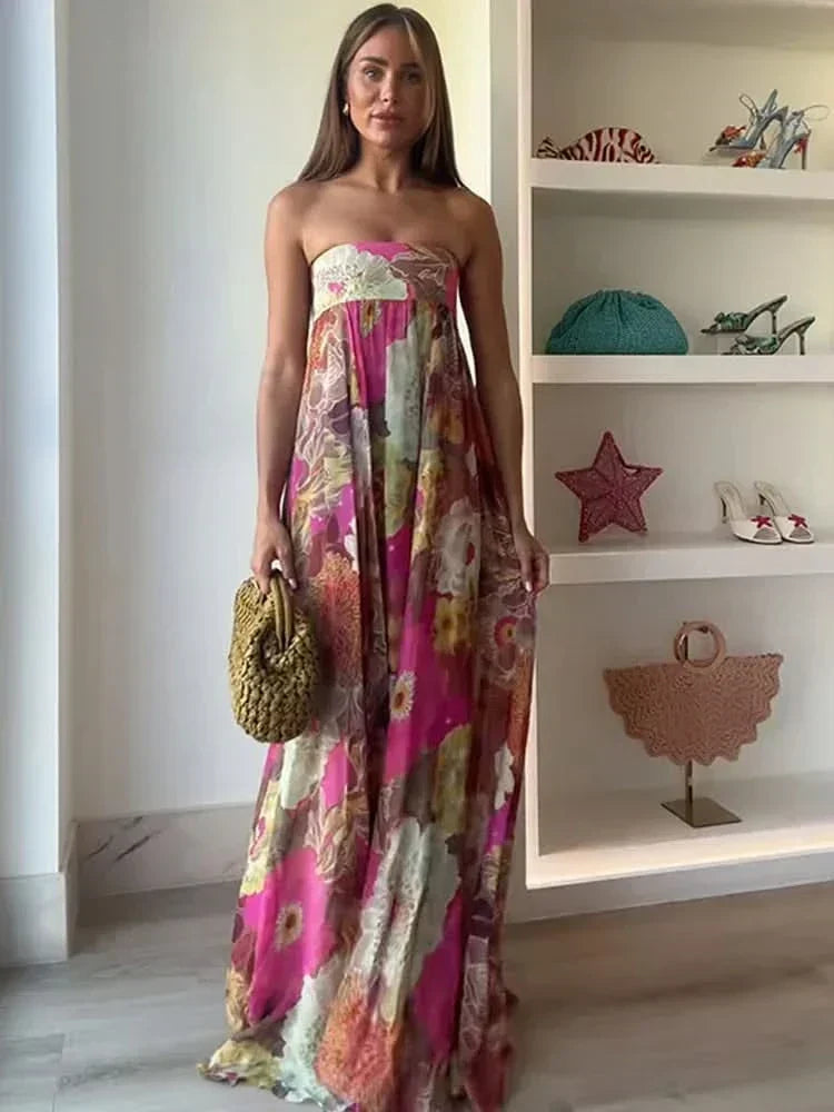 Zaneta - Airy Floral Maxi Dress