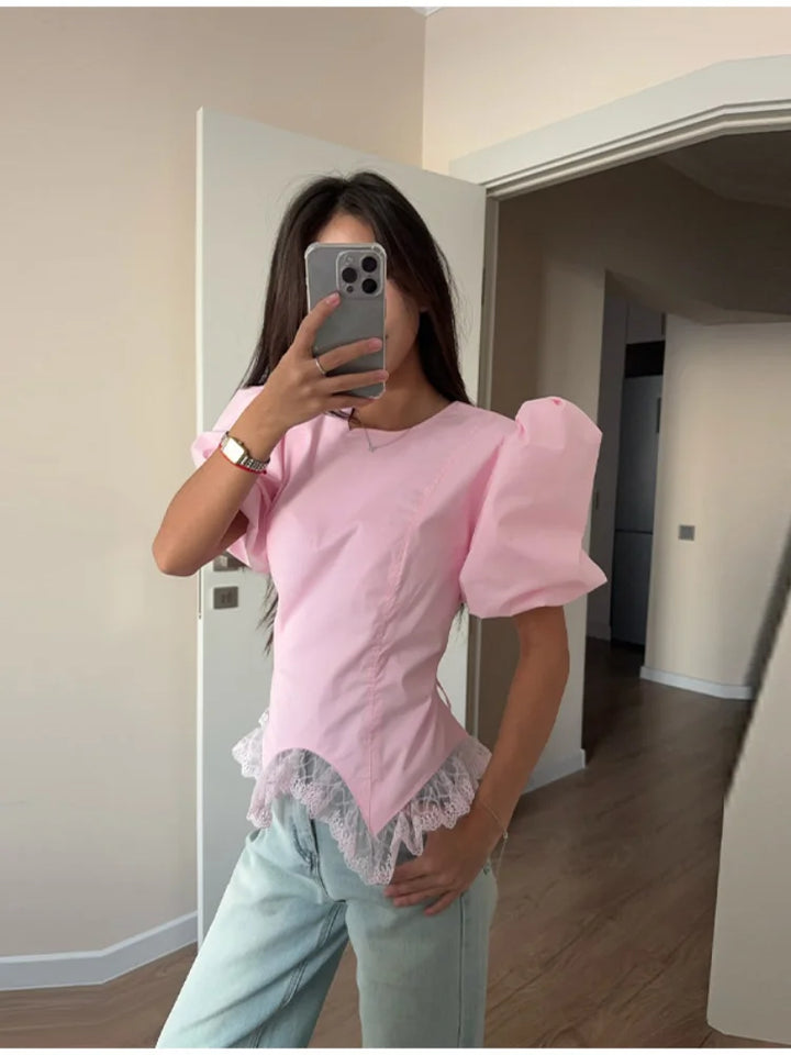 Zephyra - Elegant Puff Blouse